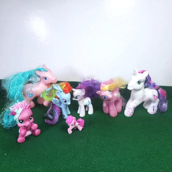 My Little Pony Lot of 7 Toys 2002 - 2010 Rainbow Dash Bundles O Fun 25th… - Picture 16 of 16